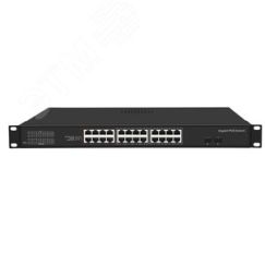 Коммутатор неуправляемый 24 портов PoE 1000Мбит/с 400W Gigalink GL-SW-G005-24P