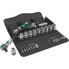 Набор с трещоткой 8100 SC 9 Zyklop Speed DR 1/2 28 предметов WERA WE-004079