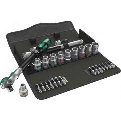 Набор с трещоткой 8100 SC 6 Zyklop Speed DR 1/2 28 предметов WERA WE-004076