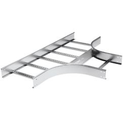 Т-ответвитель 80х600 R-600 в комплекте с крепежными элементами и соединительными пластинами, необходимыми для монтажа, цинк-ламельный