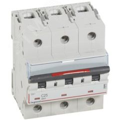 Выключатель автоматический трехполюсный 25А C DX3 36кА LEGRAND 410023