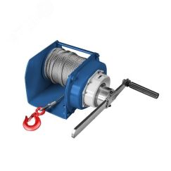 Лебедка ручная барабанная JHW г/п 2.0т, канат 40м Gearsen GJHW 20400