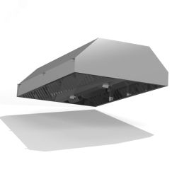 Зонт островной из оцинкованной стали ЗВО-Л 1800х800х400мм D315 Naveka F0000033189