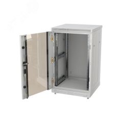 Шкаф напольный телекоммуникационный 19д24U(600x1000) передняя дверь стекло ССД 130411-00507