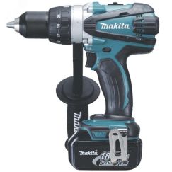 Дрель-шуруповерт аккумуляторная 18В, 13мм, 91Нм, кейс (2х3Ач) Makita DDF458RFE