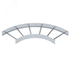 Угловая секция 90° лестничного лотка 110х500 мм R=500 мм OBO Bettermann LB 90 1150 R5 FT