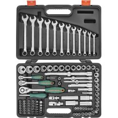 Набор инструмента универсальный 1/4'', 1/2''DR Super Tech, 111 предметов Jonnesway S68H5234111S