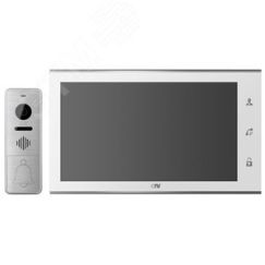 Комплект видеодомофона (вызывная панель -D400FHD и монитор -M4105AHD) CTV CTV-DP4105AHD W (белый)
