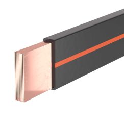 Гибкая шина в ПВХ изоляции, 10x50x1мм, In-1395А (ΔT-50K) 2м