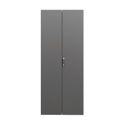 Дверь сплошная двухстворчатая для IT-CQE 2200 x 600 RAL9005