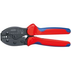 Пресс-клещи PreciForce коаксиальныйштекер BNC для RG 58 174188316 6 гнезд L=220мм черные двухкомпонентные рукоятки Knipex KN-975250