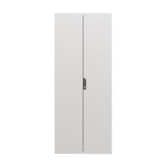 Дверь сплошная двухстворчатая для IT-CQE 1600 x 800 RAL7035