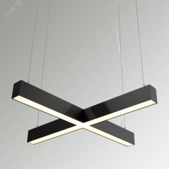 Светильник светодиодный RVE-PLS5070-KRESCENT-1465-P (Крест 1465х1465х70мм сег. 732,5мм 50x70мм 75Вт подвесной 4000K Анод) RVElektro RVE00000121