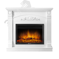 Портал для камина Barocco 25 шпон белый Firelight Barocco 25 W