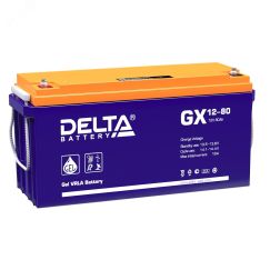 Аккумулятор GX 12В 80Ач Delta GX 12-80
