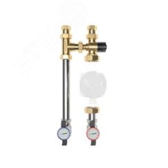 Группа насосная NGSS-20CTS G 3/4' прямая, термостатический смеситель KVs 2.5, 20-43 град. Gidruss NG 20A30 22