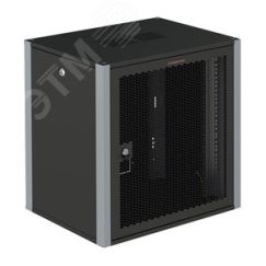 Шкаф телекоммуникационный настенный 19' 18U дверь перфорированная IP20. 600x600x852mm(ШхГхВ) цвет черный(RAL 9004/RAL7000) SYSMATRIX WP 6618.930