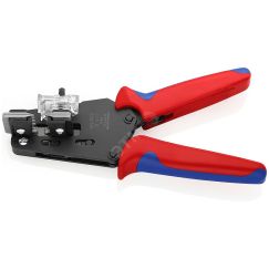 Стриппер прецизионный со сменными фасонными ножами для ПТФЭ силикона Radox KapTon зачистка 15 25 4 6мм (AWG 15-10) L=195мм 2-компонентные рукоятки Knipex KN-121211