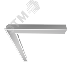 Светильник Universal-Line L-поворот правый/левый встраиваемый 650*650*69мм 25Вт 4000К IP40 металлик аварийный автономный постоянного действия Вартон V1-A1-70418-10A00-4002540