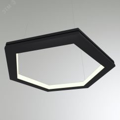 Светильник светодиодный RVE-PLS5070-HEXA-IN-1037-P (Шестиугольник внутрь 1037x898x50мм сег. 519мм 50x70мм 68Вт подвесной 4000K Анод) RVElektro RVE00000692