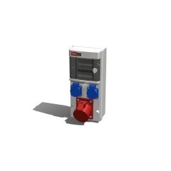 Устройство распределительное настенное пластик IP44 32A корпус 138х330х110 серый AlpenBox 0060004