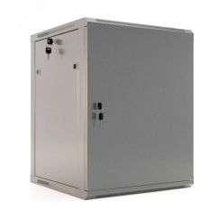 Шкаф настенный 19-дюймовый (19''). 6U. 367x600х600мм. металл Hyperline TWB-0666-SR-RAL7035