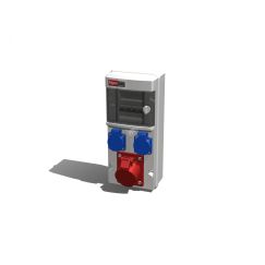 Устройство распределительное настенное пластик IP44 32A корпус 138х330х110 серый AlpenBox 0060003