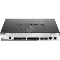 Коммутатор управляемый L2 10 портов 1000 Мб/с SFP, 2х10/100/1000 Мб/с D-Link DGS-1210-12TS/ME/B1A