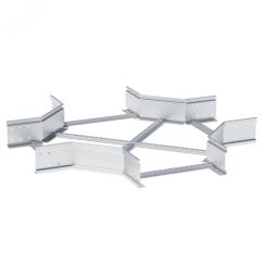 Ответвитель крестовой лестничный усиленный 150х700 мм (2 мм) HDZ EKF xltp150700-2-HDZ