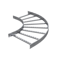 Угол горизонтальный 90 градусов 100х450, R600, 1,5 мм, AISI 304
