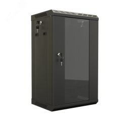 Шкаф настенный 10'' 15U 7745х390х300 уст. размер 254 мм Hyperline TDB-15U-GP-RAL9004