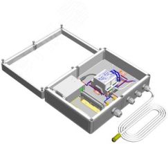 Коробка монтажная герметичная с обогревом, пластик, IP66, 24В DC, с УЗИПом Тахион 40016