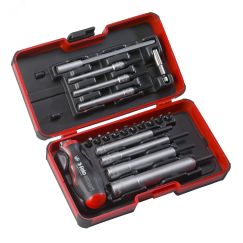 Набор бит SL/PH/Tx/PZ и головок M-TEC c рукояткой SMART в кейсе, 20 шт Felo 06082006