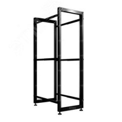 Стойка серверная OR двухрамная 52U 600-1000мм, комплект ножек, черный RAL 9005 NTSS NTSS-2POR52U/600-1000-BL