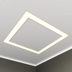 Светильник светодиодный RVE-LBX-HOLE-BOX-930-V (Квадрат с отв. 930х930х100мм S80мм 84Вт встраиваемый 4000K Белый) RVElektro RVE00002979