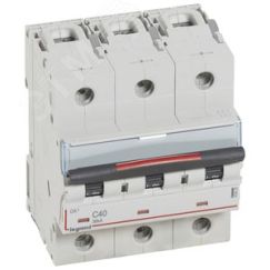 Выключатель автоматический трехполюсный 40А C DX3 36кА LEGRAND 410025