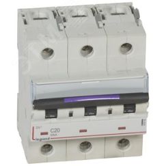 Выключатель автоматический DX3 50кА 20А 3П C LEGRAND 410162