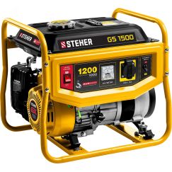 Генератор бензиновый 1200 Вт STEHER GS-1500