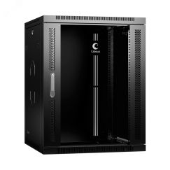 Шкаф телекоммуникационный настенный 19дюймов 15U Cabeus SH-05F-15U60/60-R-BK