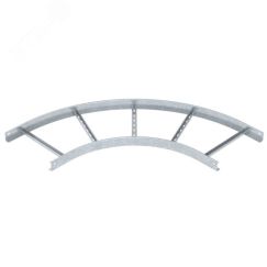 Угловая секция 90° лестничного лотка 60х400 мм R=500 мм OBO Bettermann LB 90 640 R5 FT