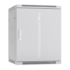 Шкаф телекоммуникационный настенный разобранный 19д 15U 600x600x769mm (ШхГхВ) дверь металл Cabeus SH-05F-15U60/60m-R