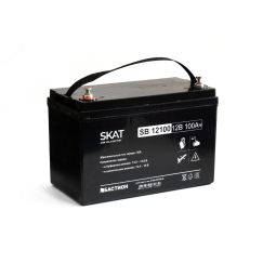 SKAT SB 12100 АКБ свинцово-кислотная тип AGM 12V 100Ач Iзар.30А, клеммы под болт М6 Бастион 2542