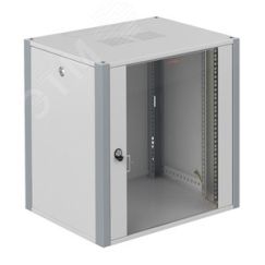 Шкаф телекоммуникационный настенный 19' 15U дверь стекло IP20. 600x350x720mm(ШхГхВ) цвет серый(RAL 7035/RAL7000) SYSMATRIX WP 6315.710