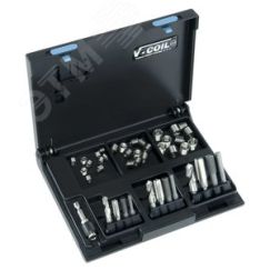 Набор для восстановления резьбы VC385 М6-М10 45 предметов V-Coil Rapid Voelkel V04385