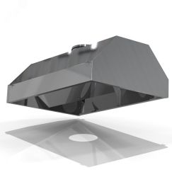 Зонт островной из оцинкованной стали ЗВО-0 1400х800х400мм D250 Naveka F0000033158