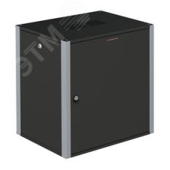 Шкаф телекоммуникационный настенный 19' 12U дверь металл IP20. 600x450x585mm(ШхГхВ) цвет черный(RAL 9004/RAL7000) SYSMATRIX WP 6412.920