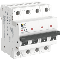 ARMAT Автоматический выключатель M06N-DC 4P Z 6А IEK
