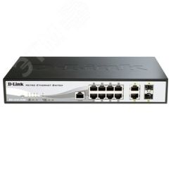 Коммутатор управляемый L2 8 портов 10/100/1000 Мб/с, 2хSFP 1000 Мб/с D-Link DGS-1210-10/ME/B2A