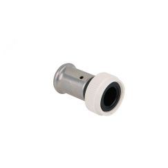 Муфта с накидной гайкой 63х2,5' плоское уплотнение, ПВДФ Henco 26PK-6312