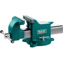 Тиски стальные слесарные STEEL, 150 мм KRAFTOOL 32701-150